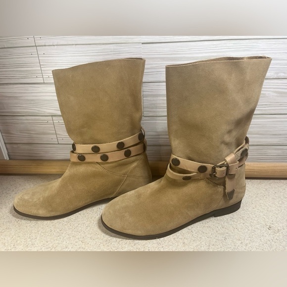 Free People Hayden Slouch Boots Women's Boots Sz
39/8.5 - Suede Buckle Calf - Picture 3 of 9